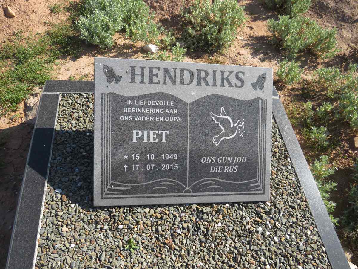 HENDRIKS Piet 1949-2015