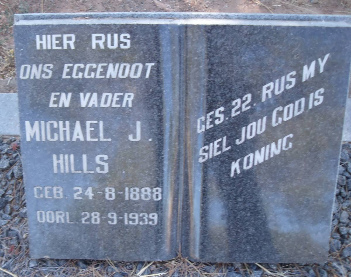 HILLS Michael J. 1888-1939