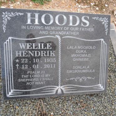 HOODS Welile Hendrik 1935-2011
