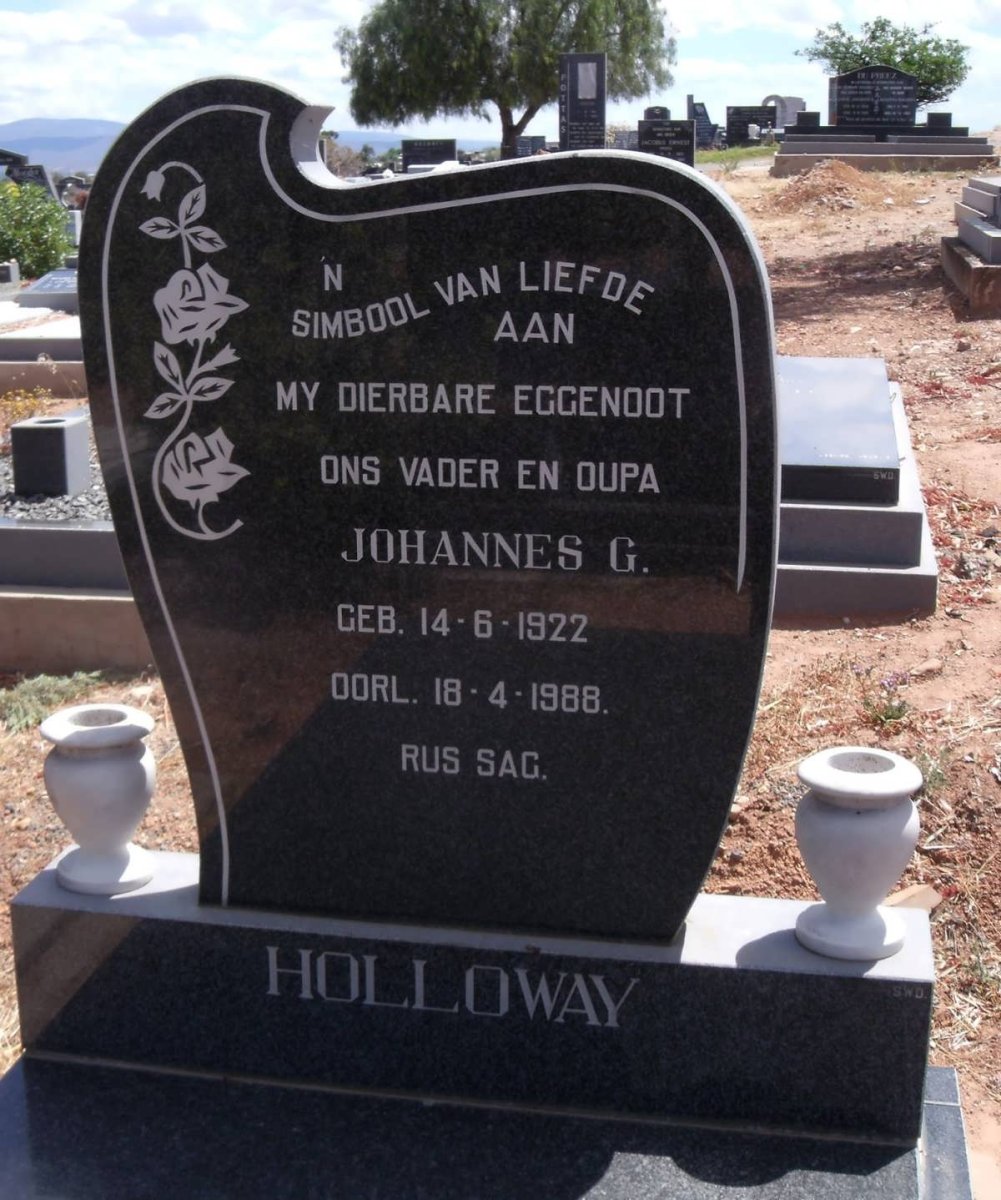 HOLLOWAY Johannes G. 1922-1988