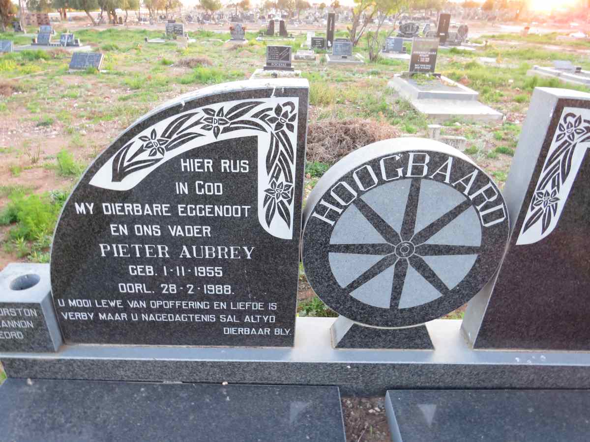 HOOGBAARD Pieter Aubrey 1955-1988