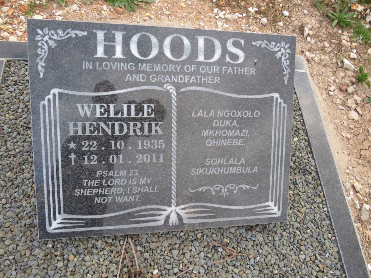 HOODS Welile Hendrik 1935-2011