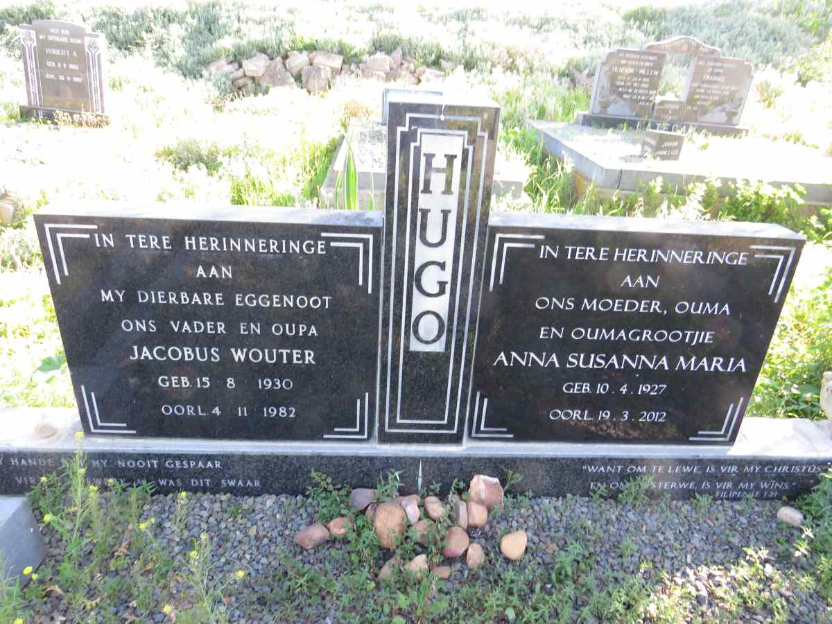 HUGO Jacobus Wouter 1930-1982 & Anna Susanna Maria 1927-2012