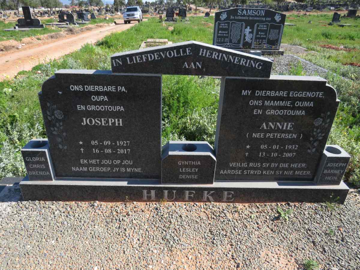 HUFKE Joseph 1927-2017 & Annie PETERSEN 1932-2007