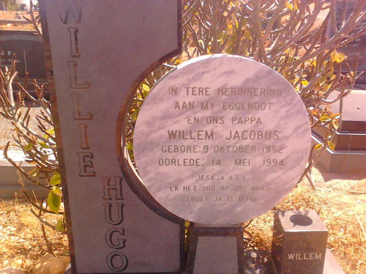 HUGO Willem Jacobus 1952-1994