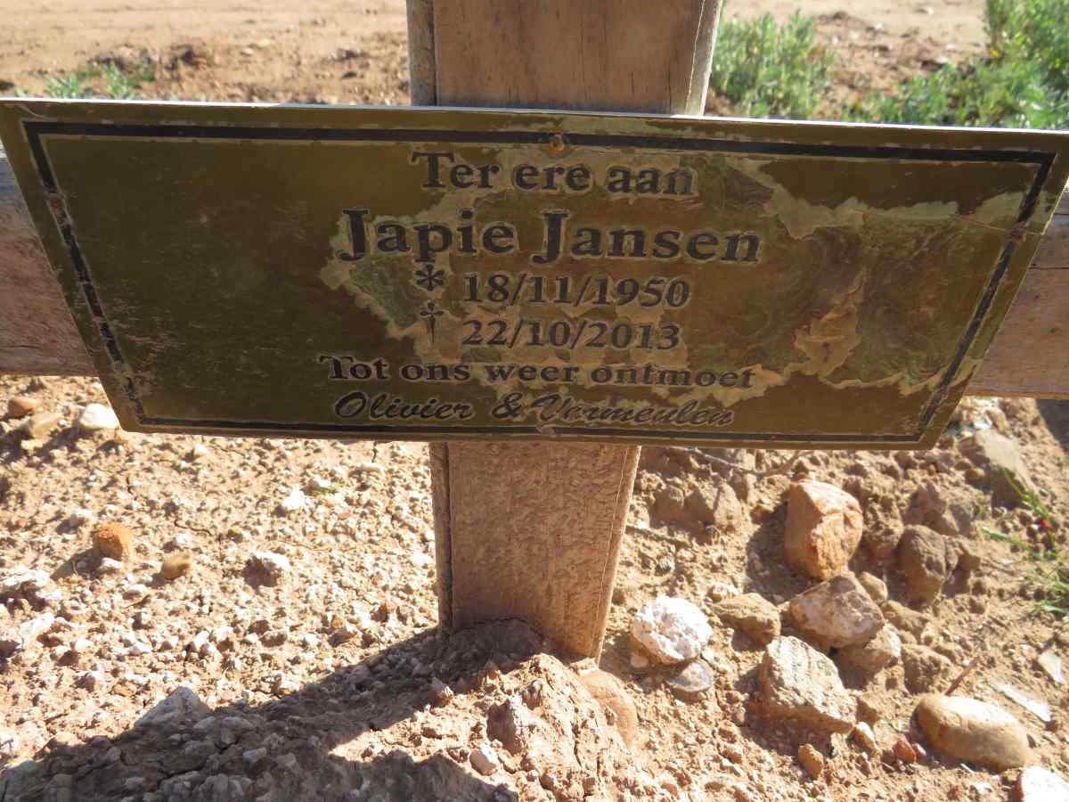 JANSEN Japie 1950-2013