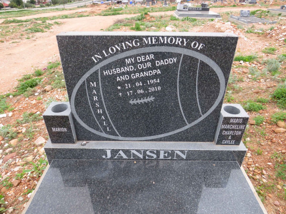 JANSEN Marshall 1954-2010