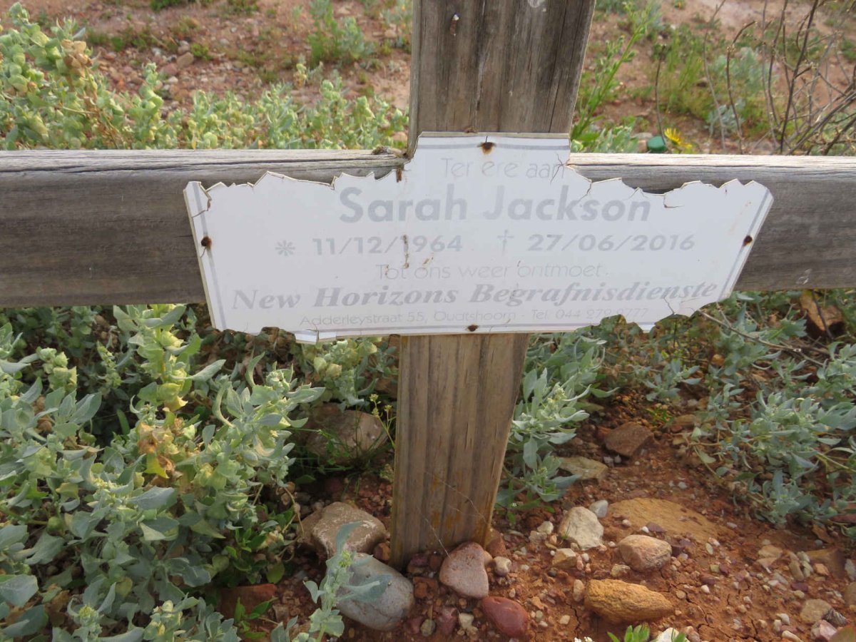 JACKSON Sarah 1964-2016