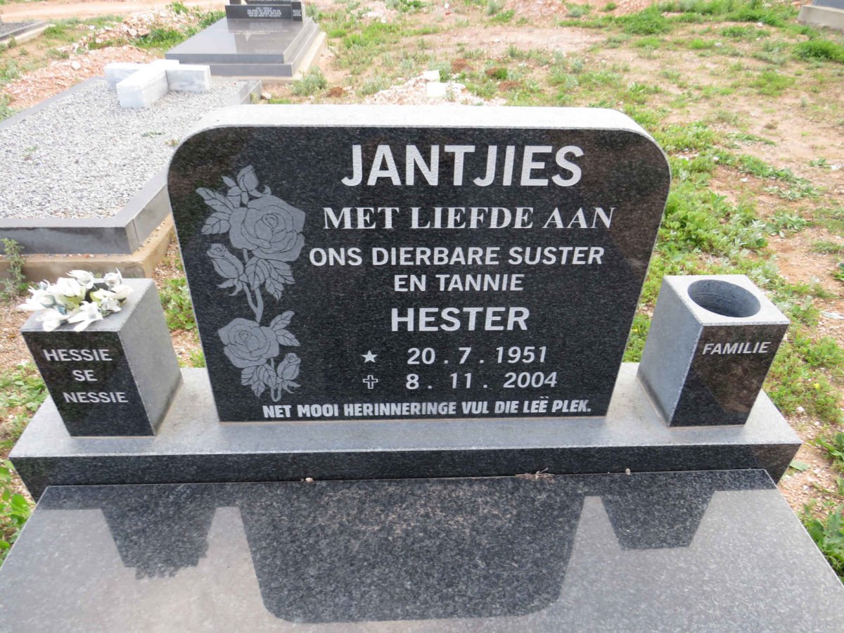 JANTJIES Hester 1951-2004