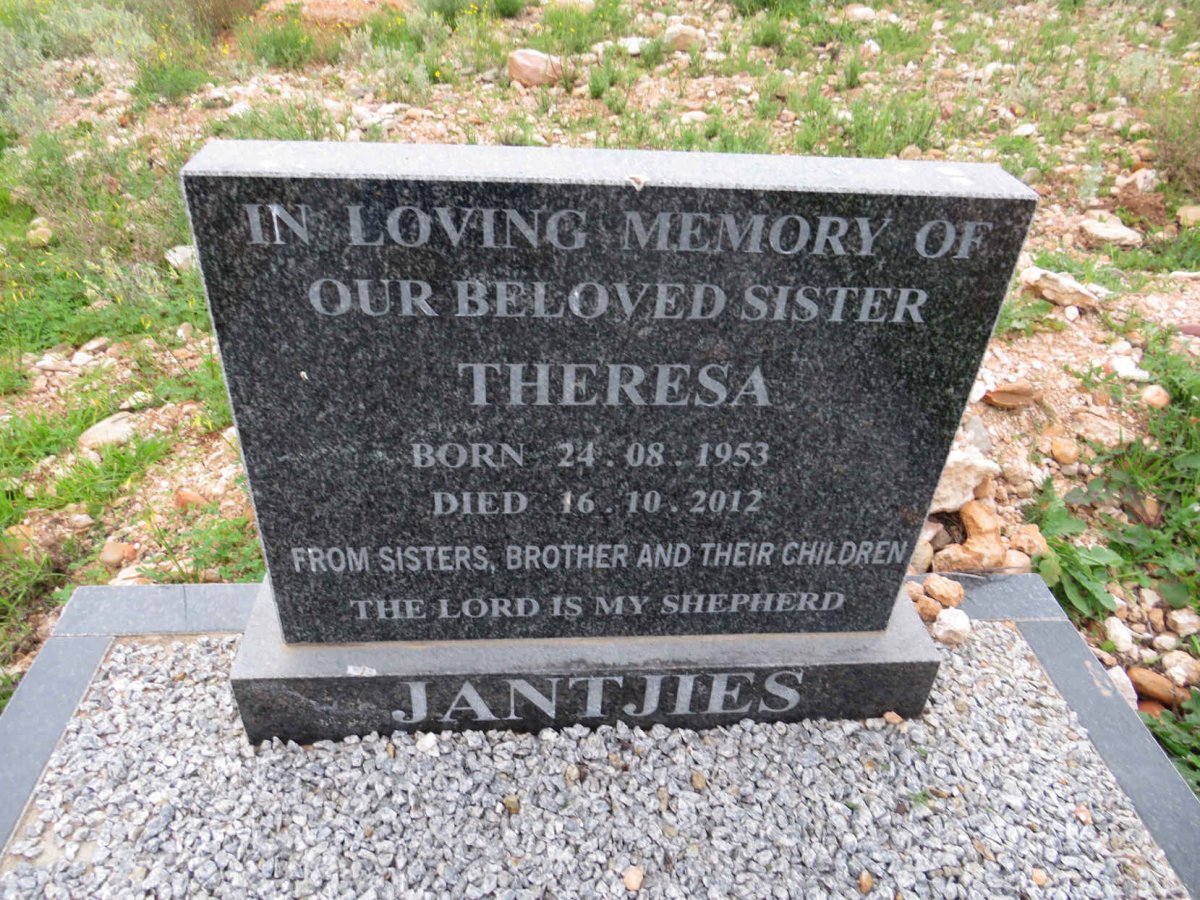 JANTJIES Theresa 1953-2012