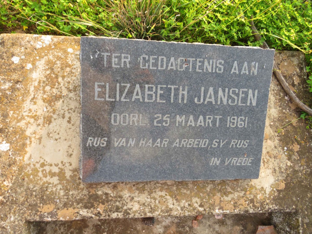 JANSEN Elizabeth -1961
