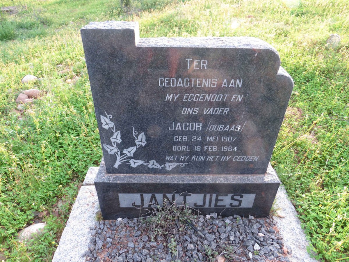 JANTJIES Jacob 1907-1964