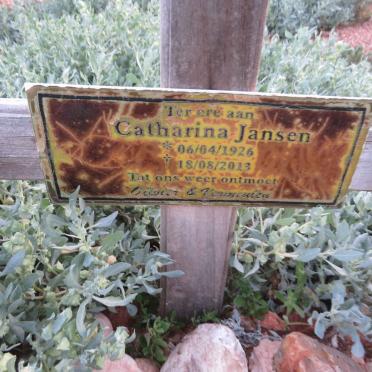 JANSEN Catharina 1926-2013