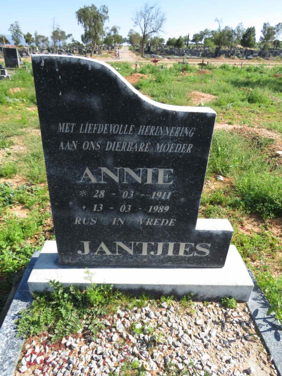 JANTJIES Annie 1911-1989