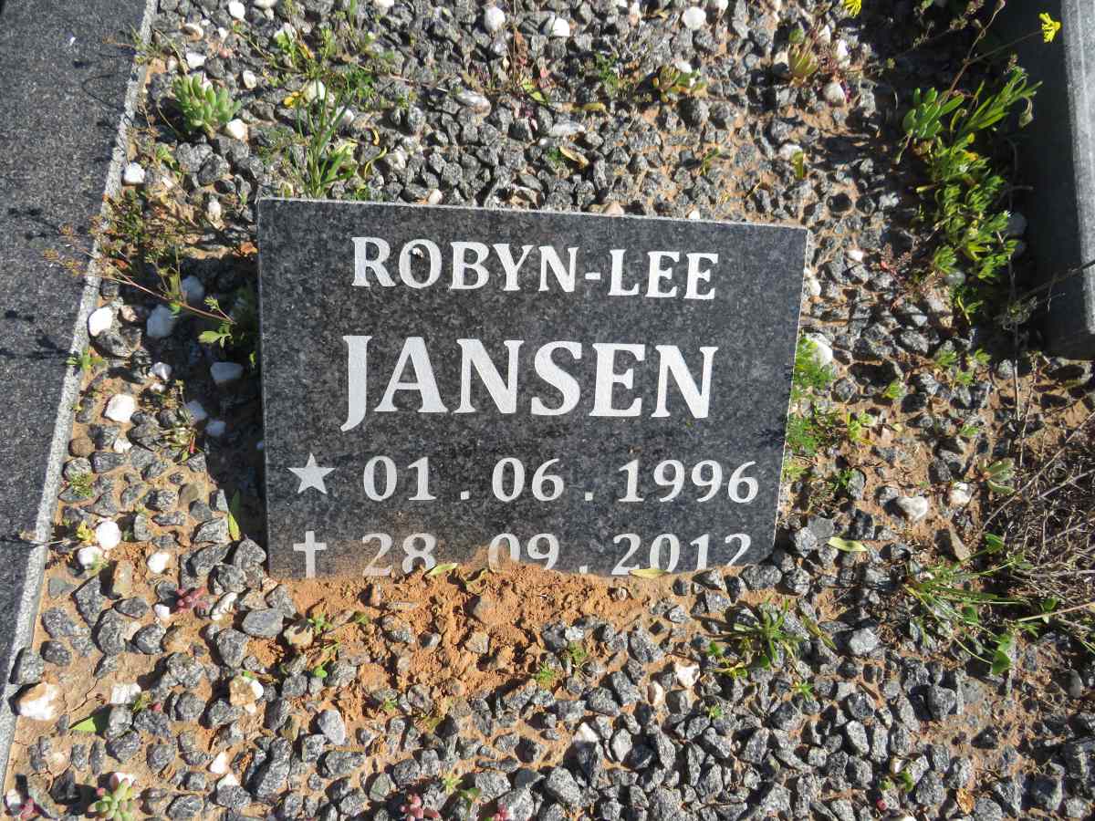JANSEN Robyn-Lee 1996-2012
