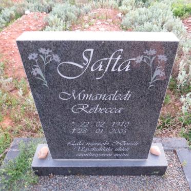 JAFTA Mnanaledi Rebecca 1910-2005
