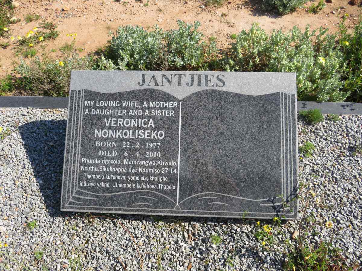 JANTJIES Veronica Nonkoliseko 1977-2010
