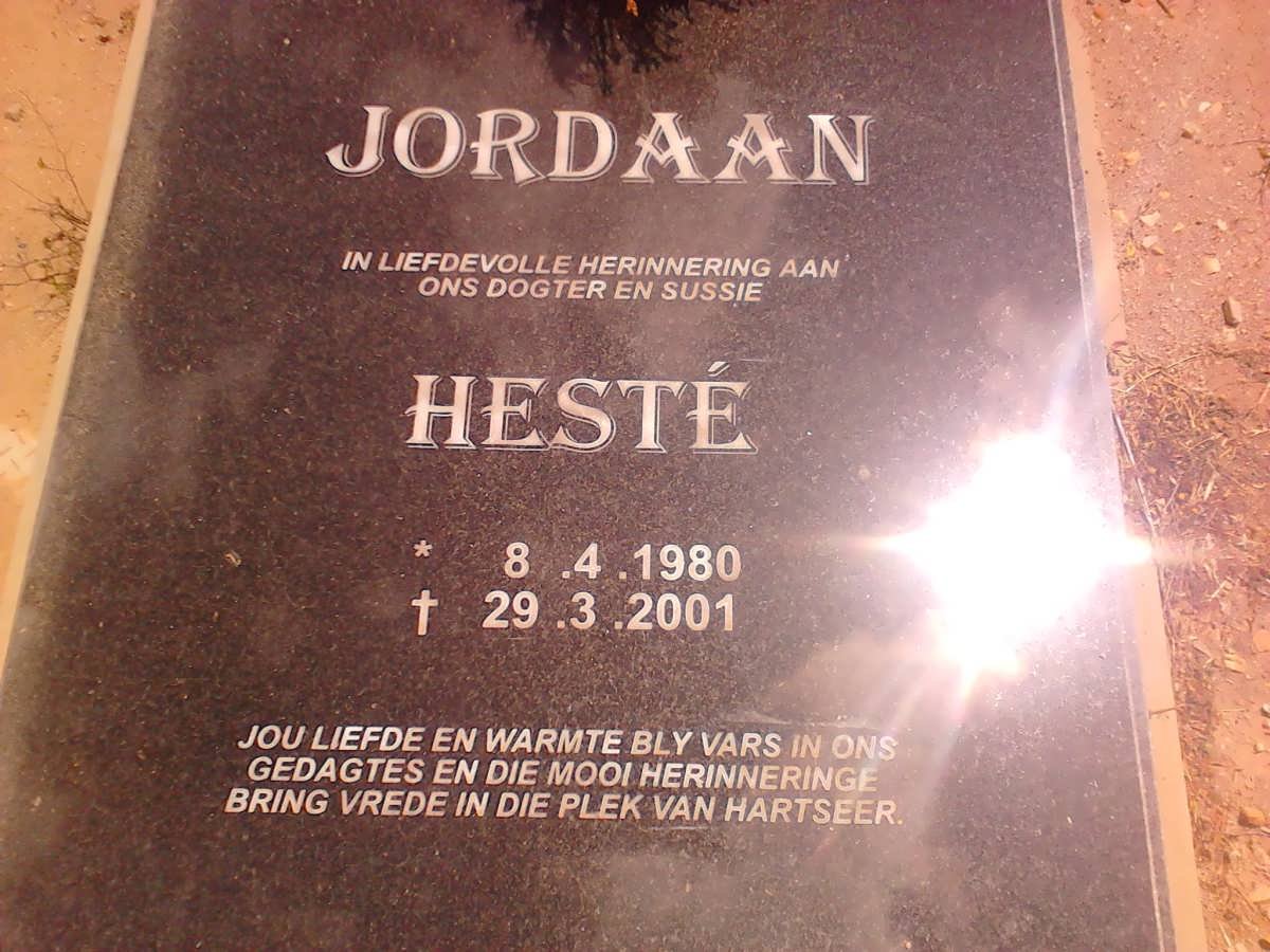 JORDAAN Heste 1980-2001