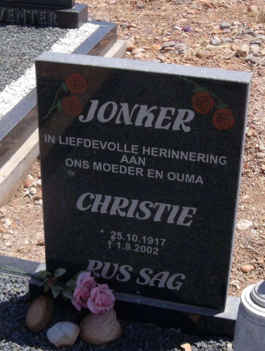 JONKER Christie 1917-2002