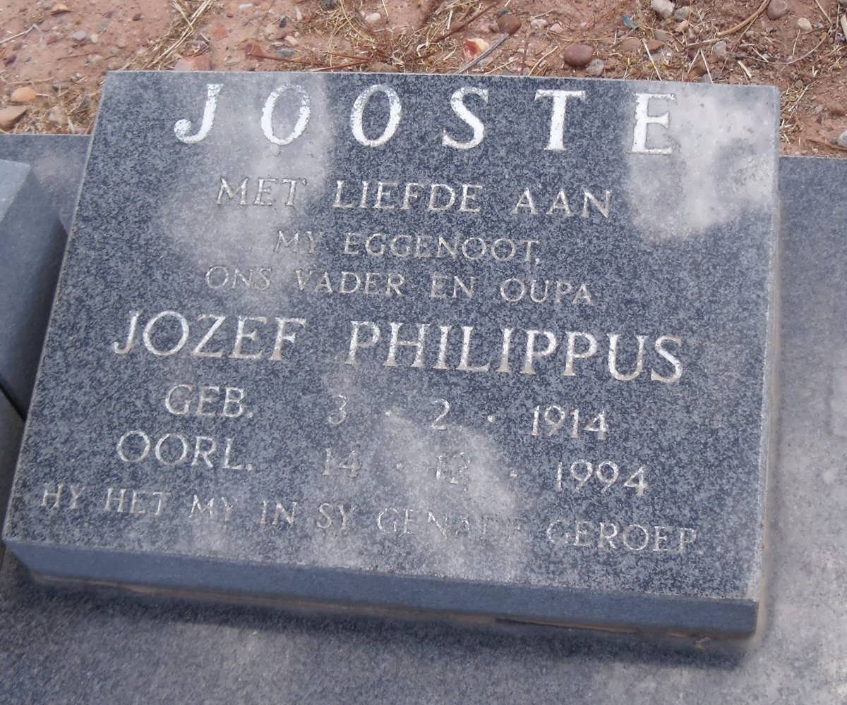 JOOSTE Jozef Philippus 1914-1994