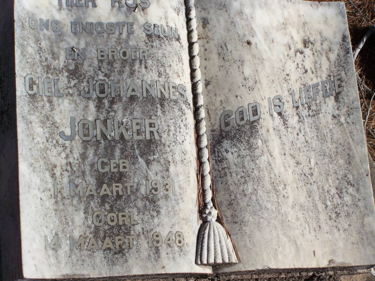 JONKER Giel Johannes 1931-1948