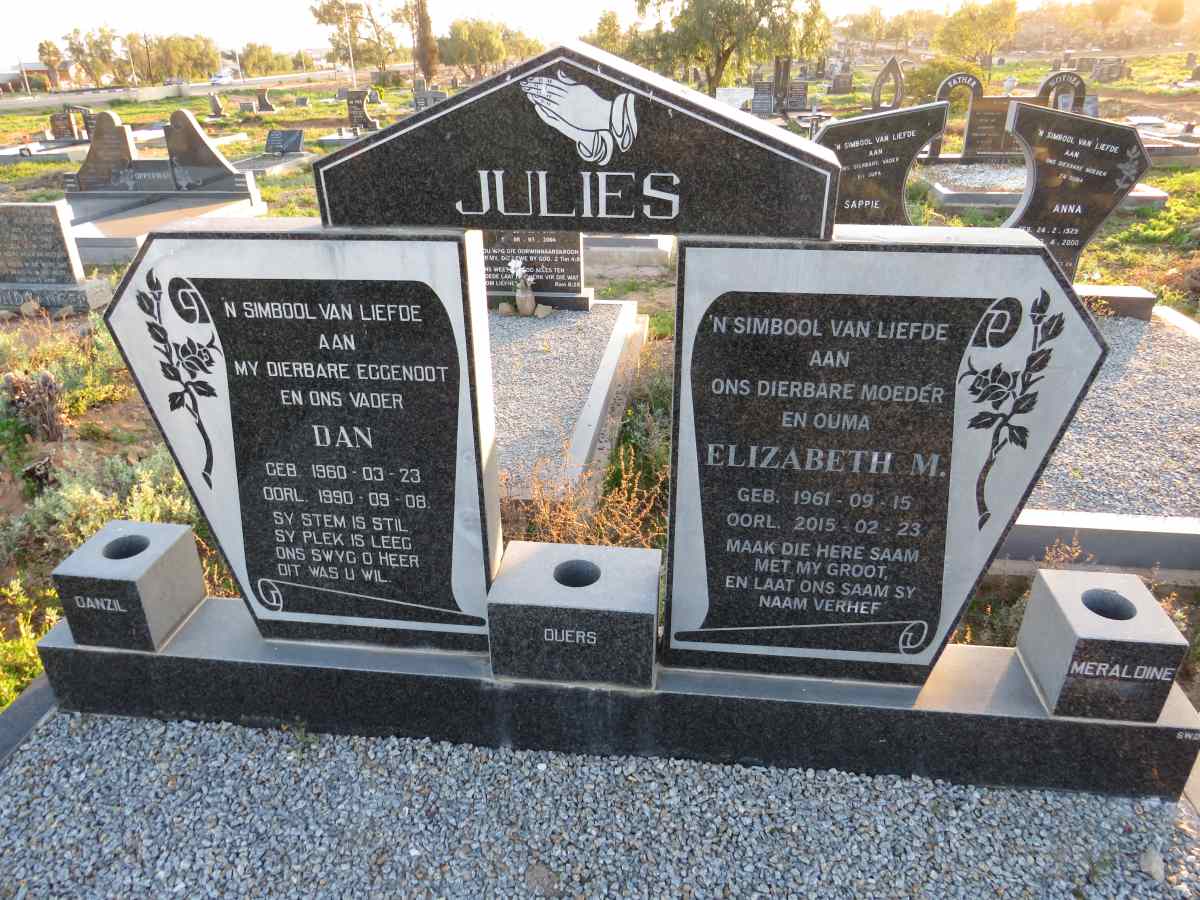 JULIES Dan 1960-1990 & Elizabeth M. 1961-2015