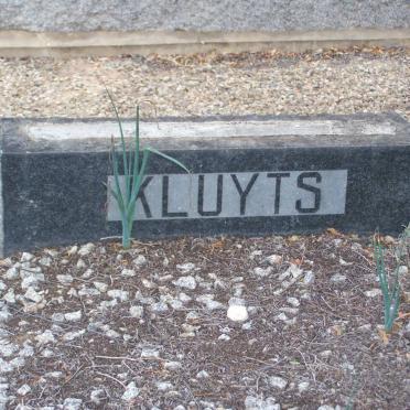 KLUYTS Anna Catharina Maria nee VAN ECK 1912-1962