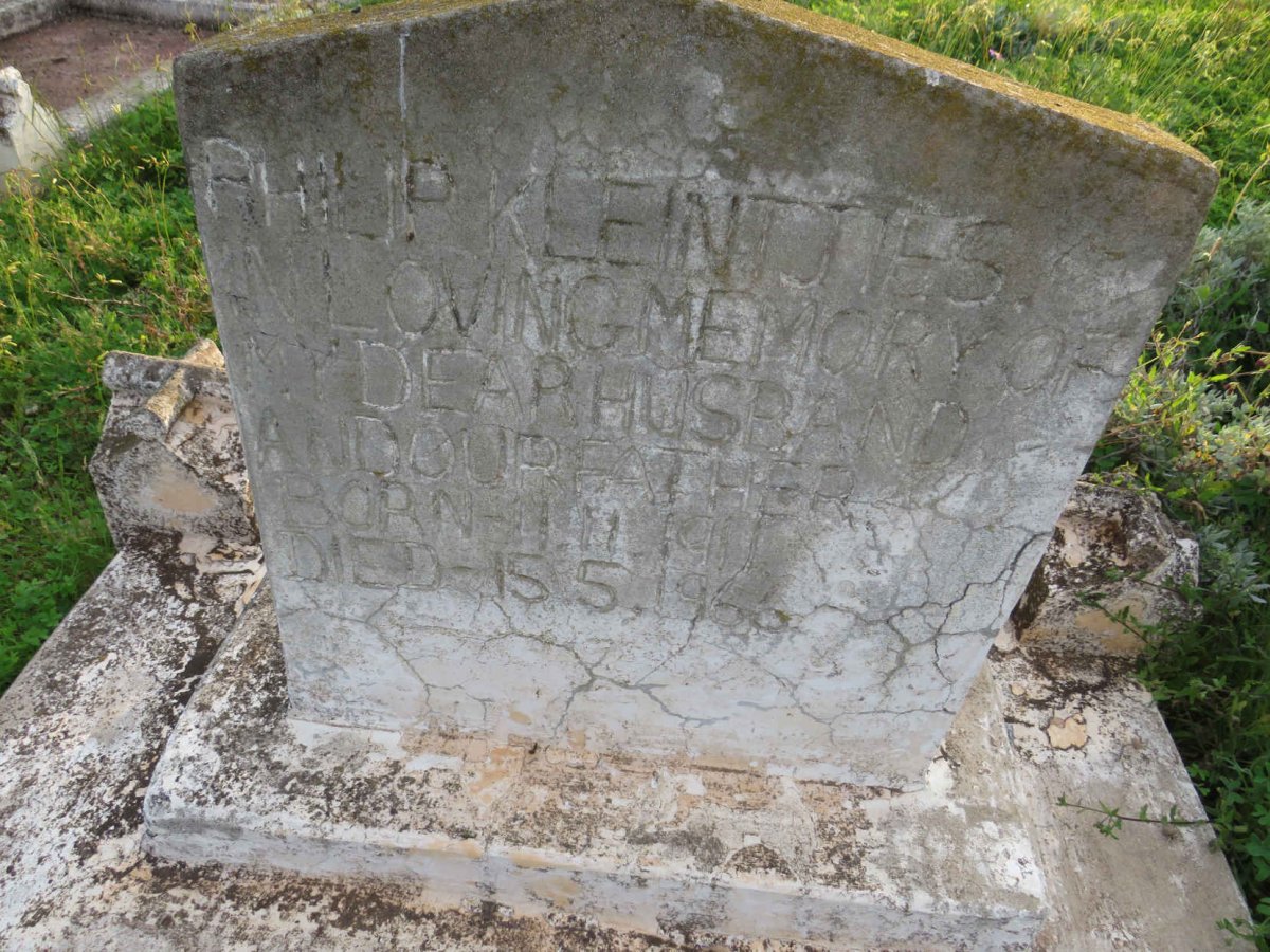 KLEINTJIES Philip 1911-1966