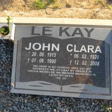 KAY John, le 1915-1990 & Clara 1920-2008