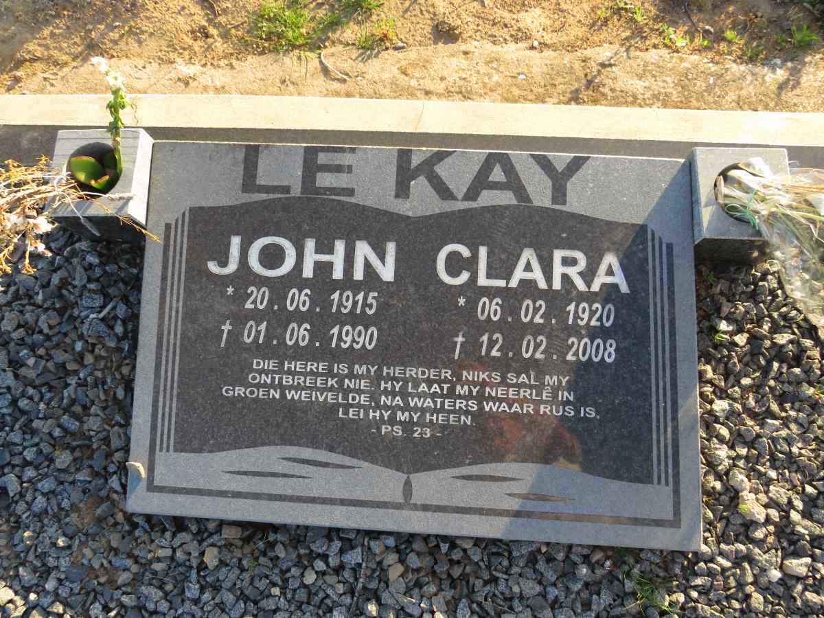 KAY John, le 1915-1990 & Clara 1920-2008