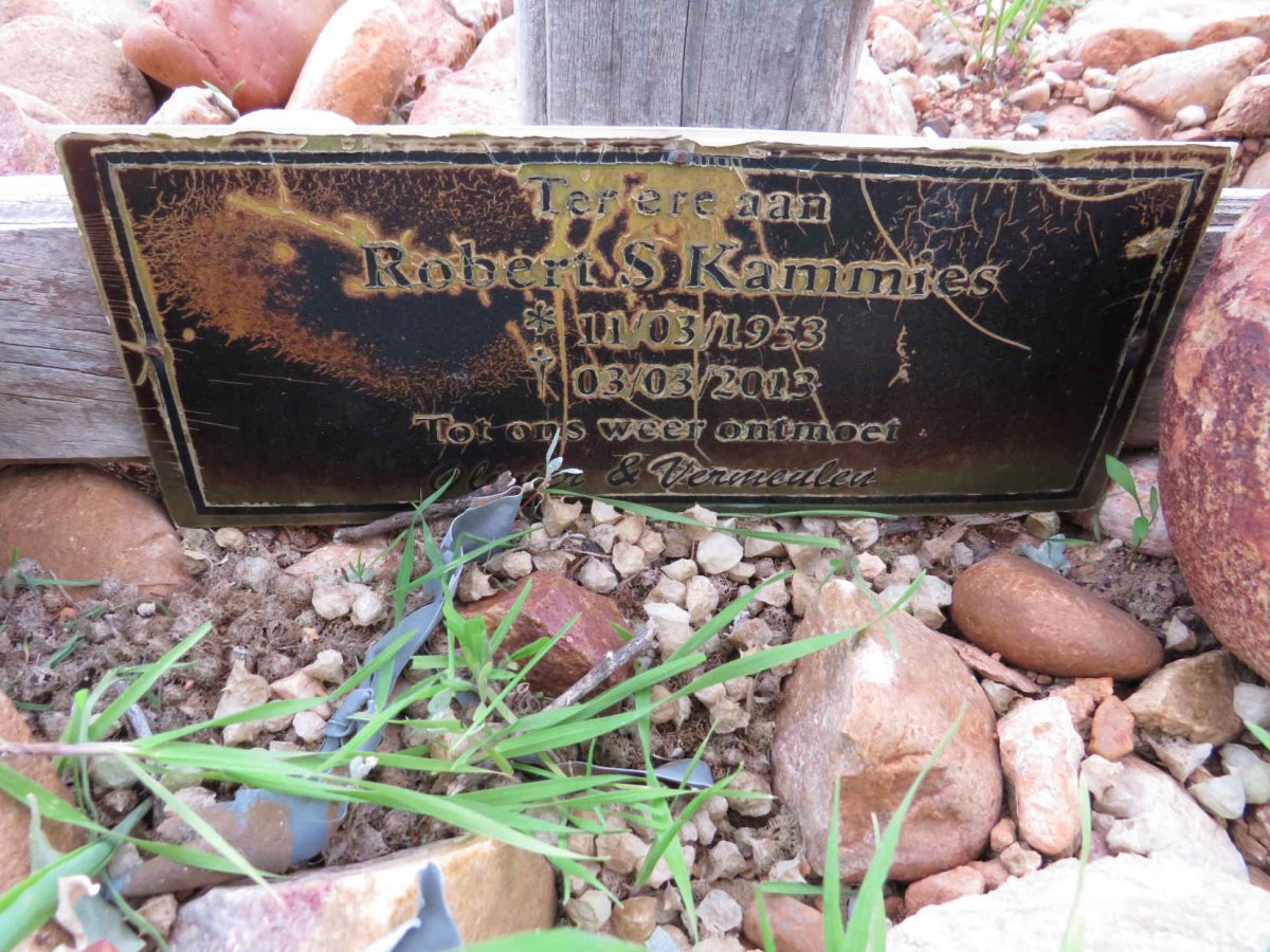 KAMMIES Robert S. 1953-2013