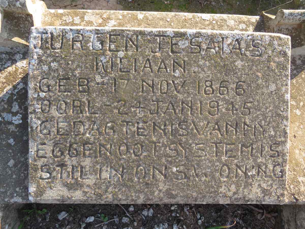 KILIAAN Jurgen Jesaias 1866-1945