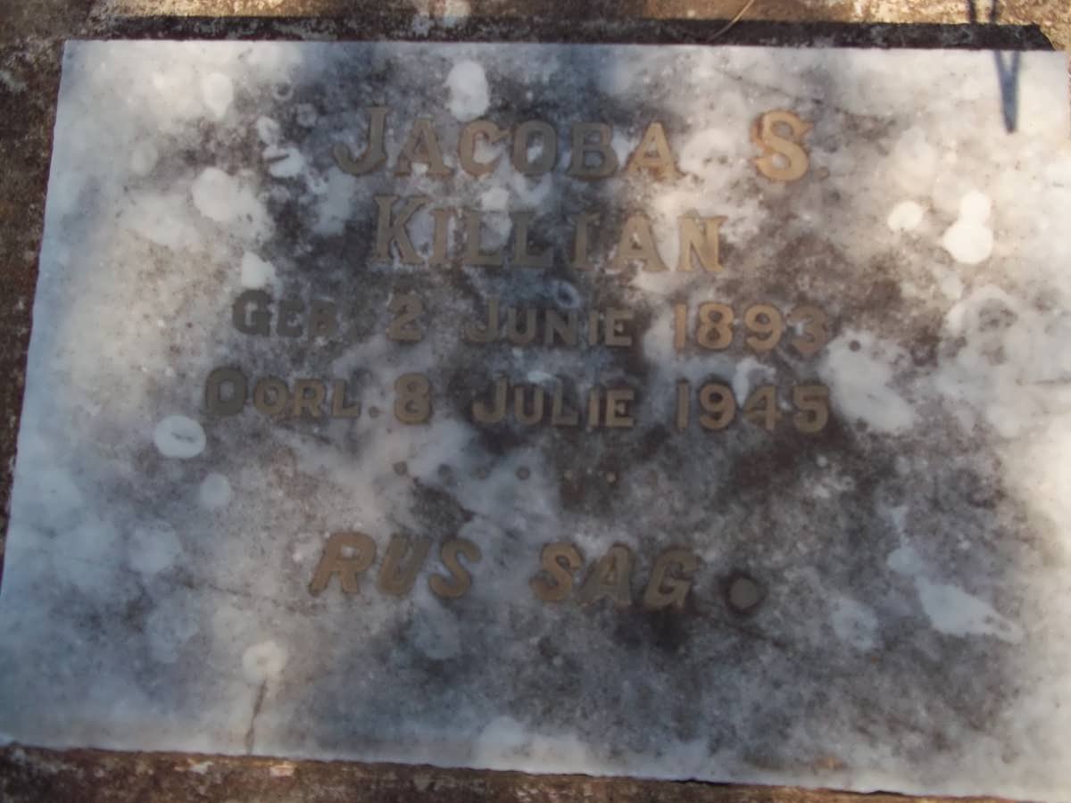 KILLIAN Jacoba S. 1893-1943