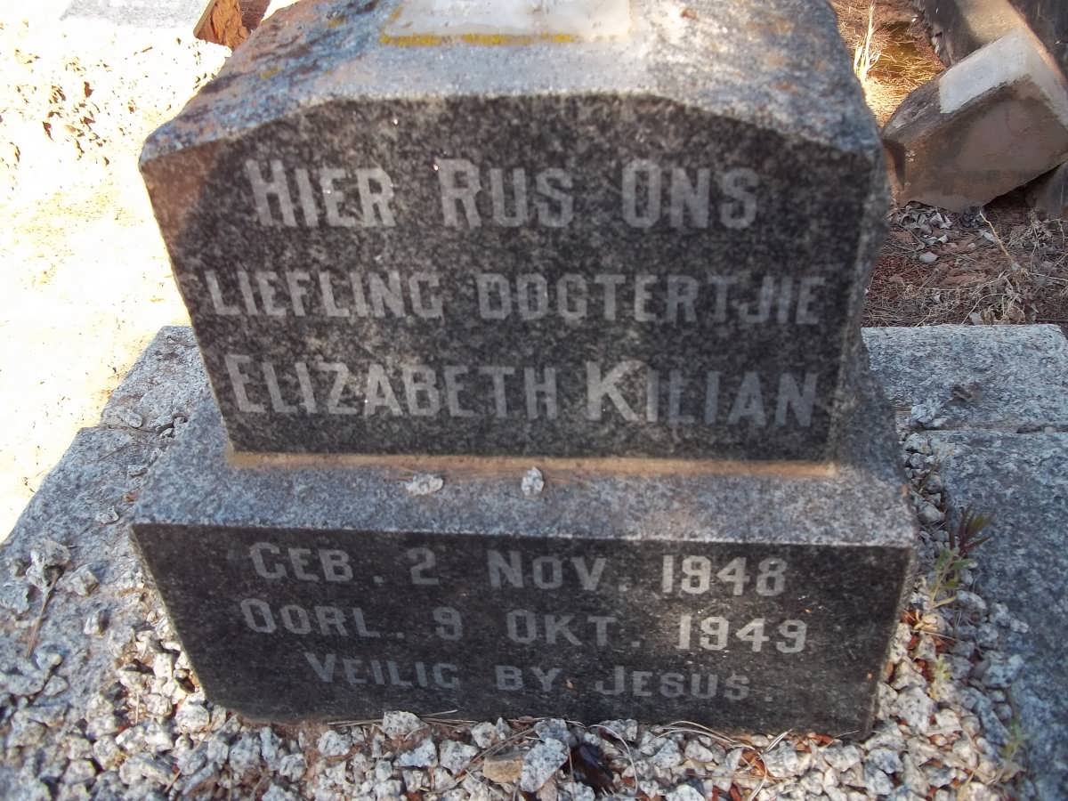 KILIAN Elizabeth 1948-1949