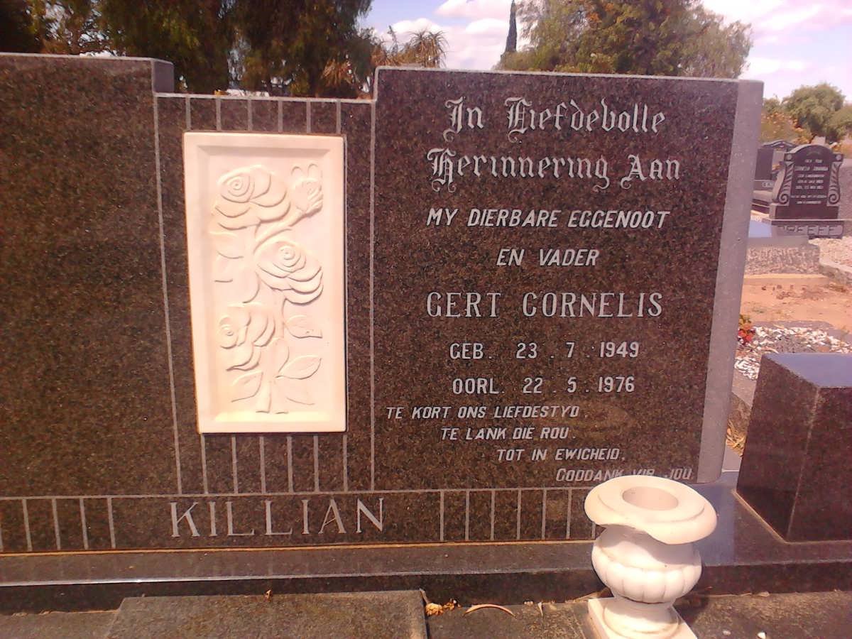 KILLIAN Gert Cornelis 1949-1976