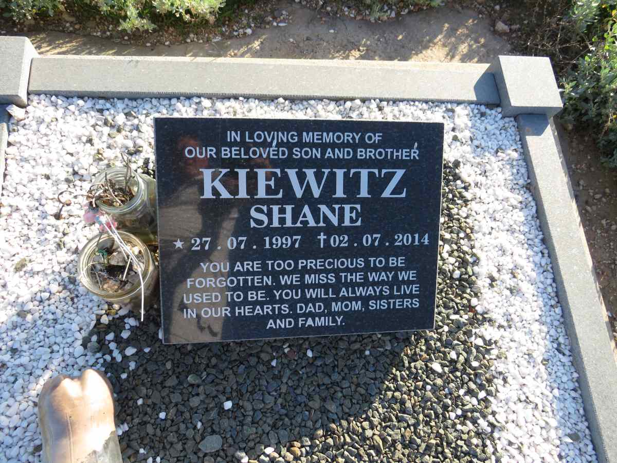 KIEWITZ Shane 1997-2014