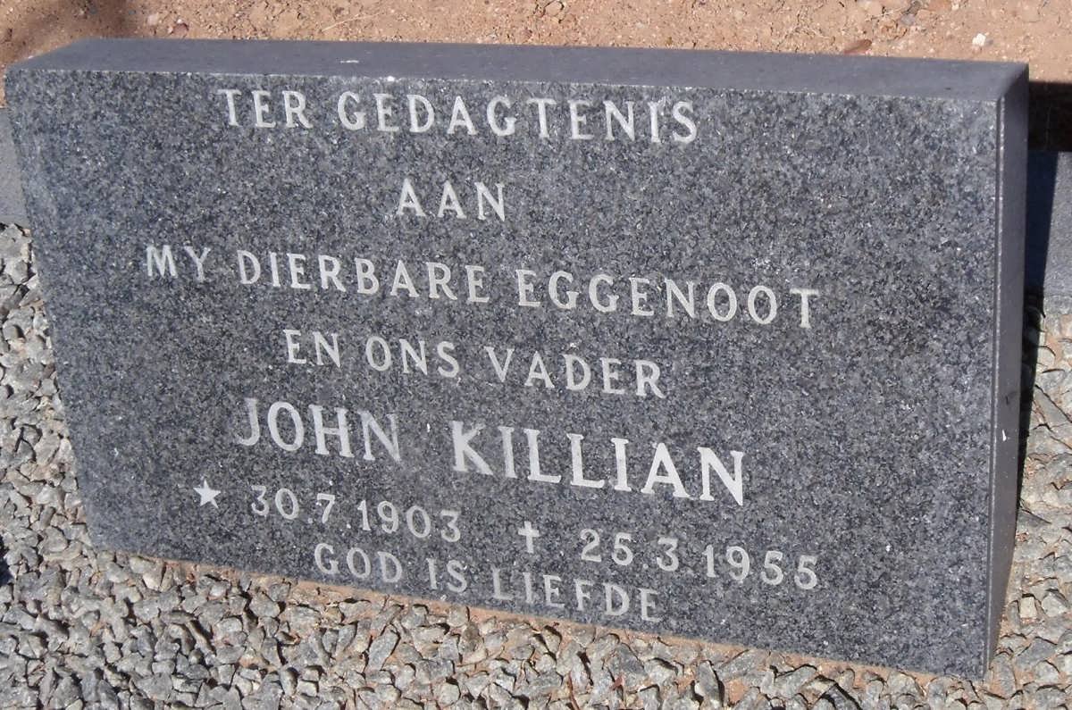KILLIAN John 1903-1955