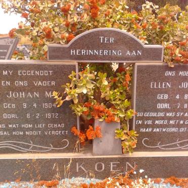 KOEN Johan M. 1904-1972 &amp; Ellen Johanna 1915-1974