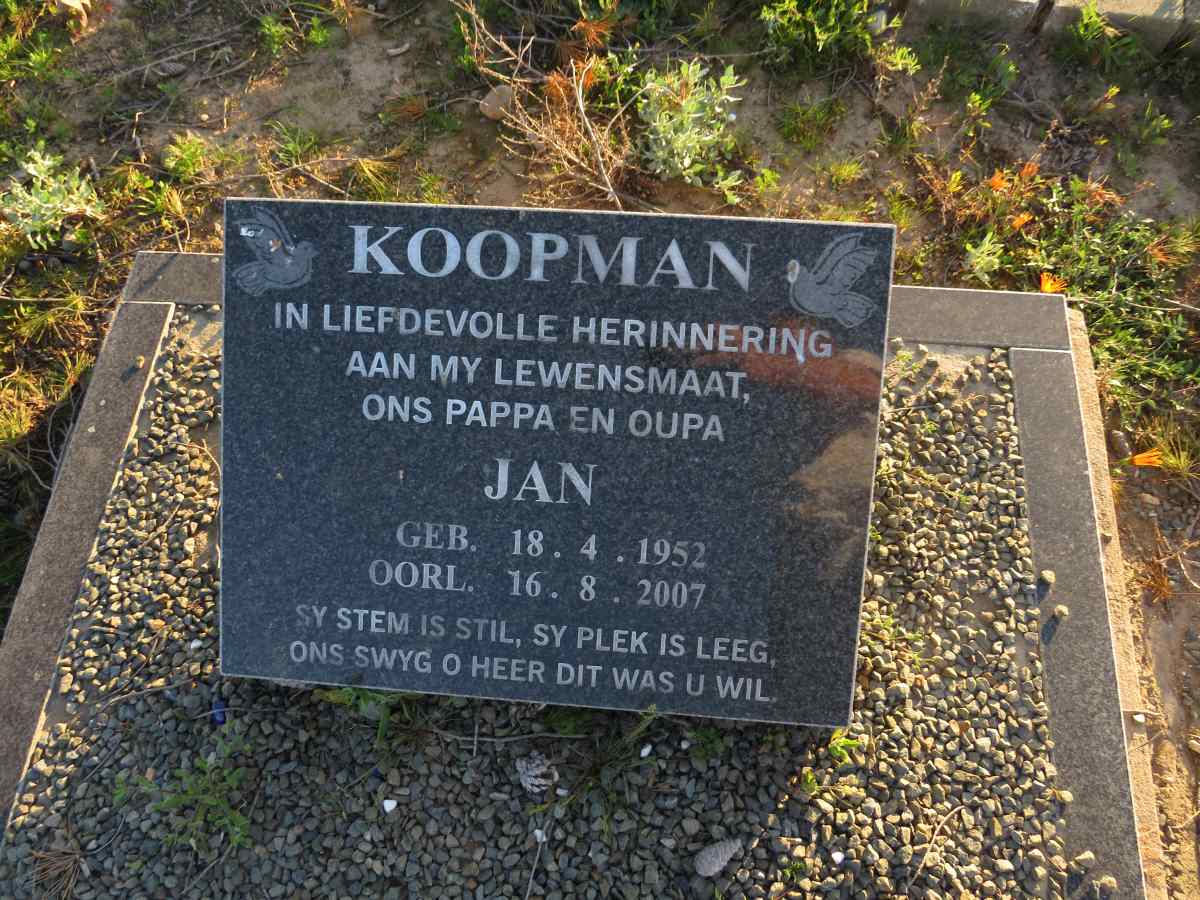 KOOPMAN Jan 1952-2007