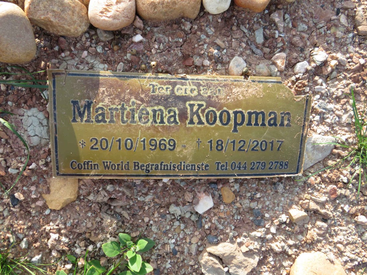 KOOPMAN Martiena 1969-2017