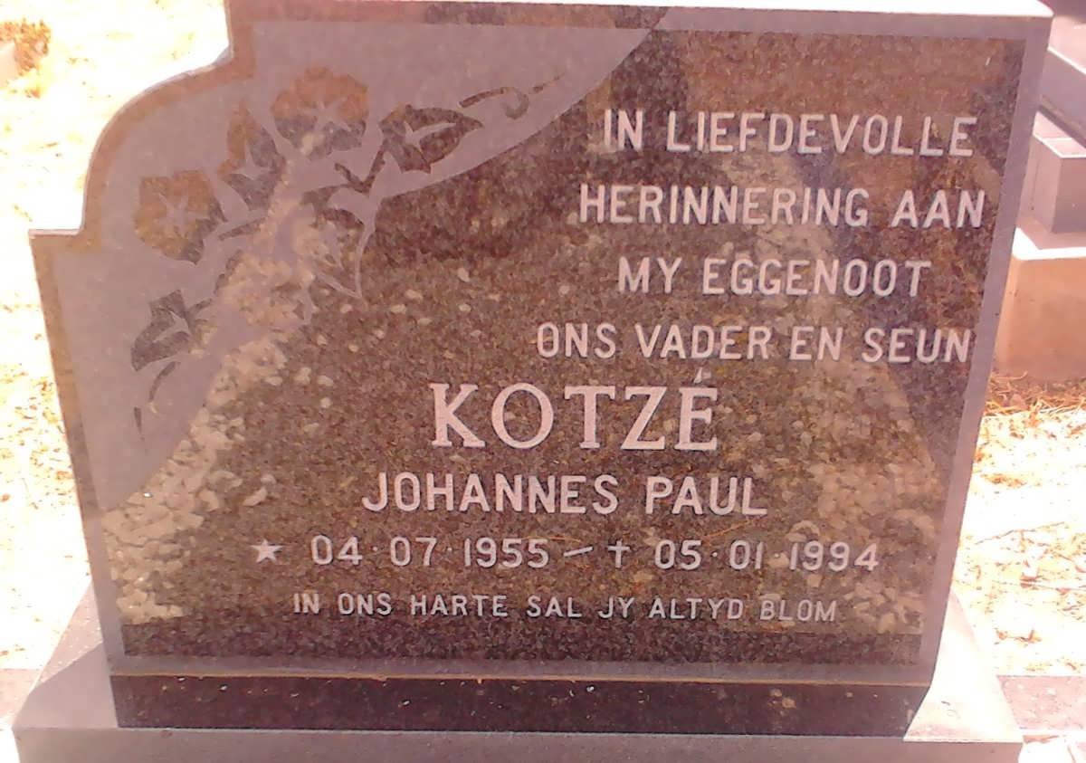 KOTZE Johannes Paul 1955-1994