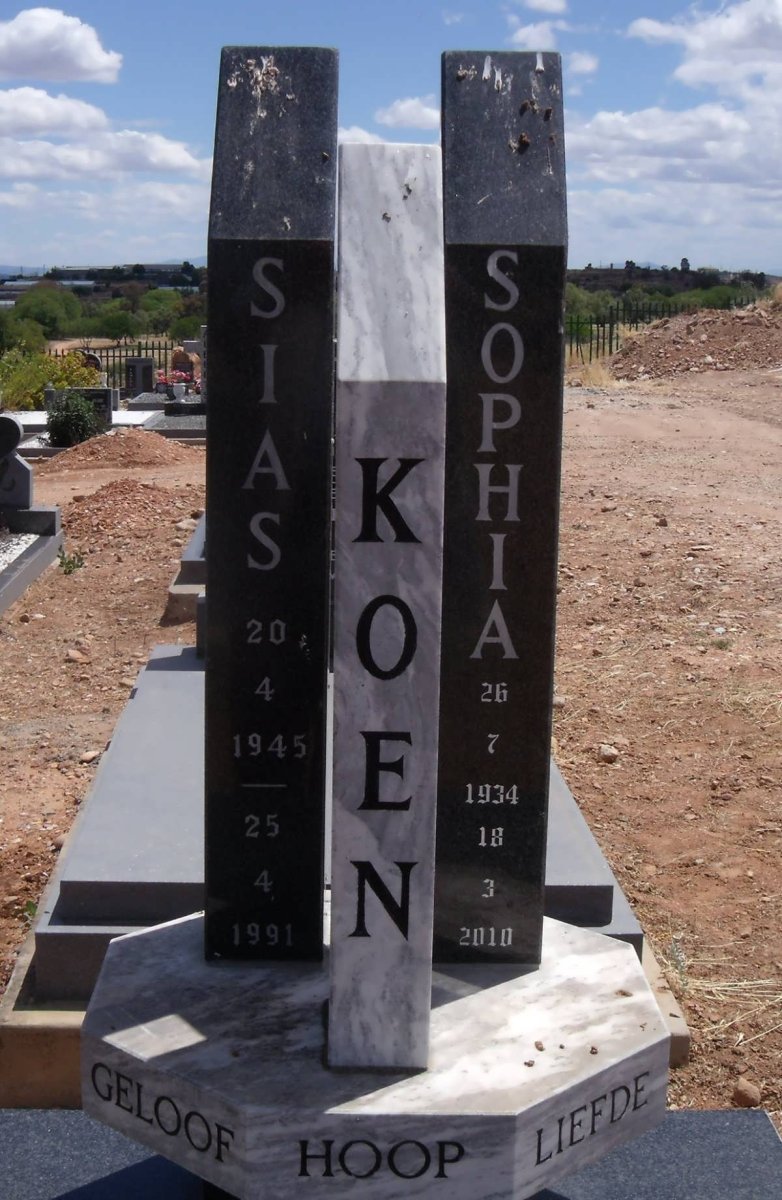 KOEN Sias 1945-1991 &amp; Sophia 1934-2010