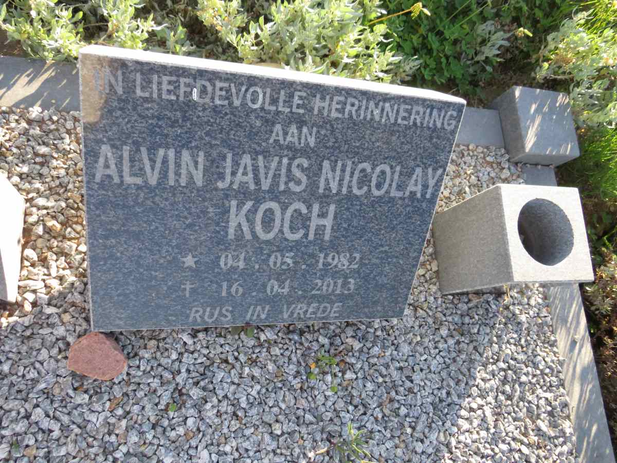 KOCH Alvin Javis Nicolay 1982-2013