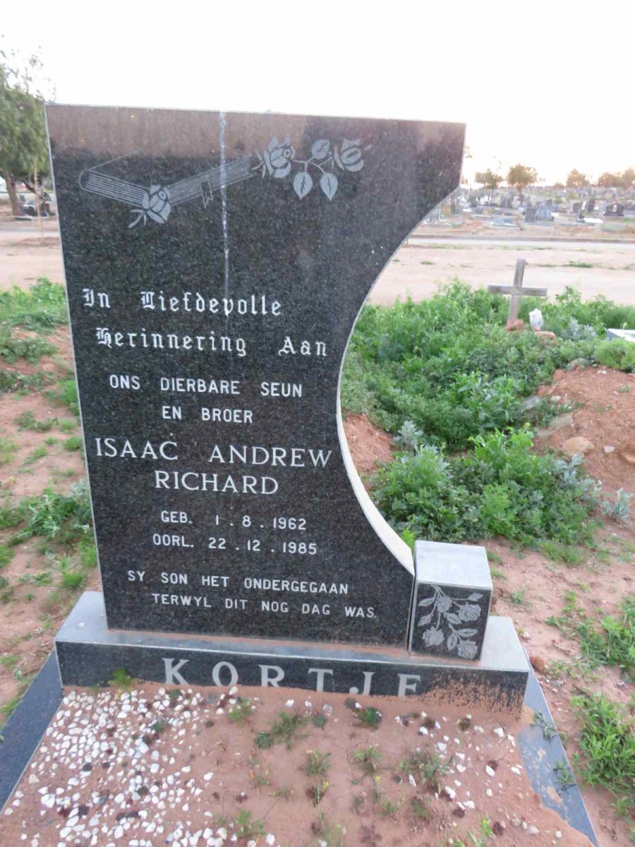 KORTJE Isaac Andrew Richard 1962-1985