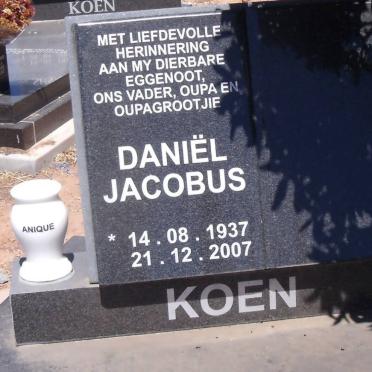 KOEN Daniël Jacobus 1937-2007
