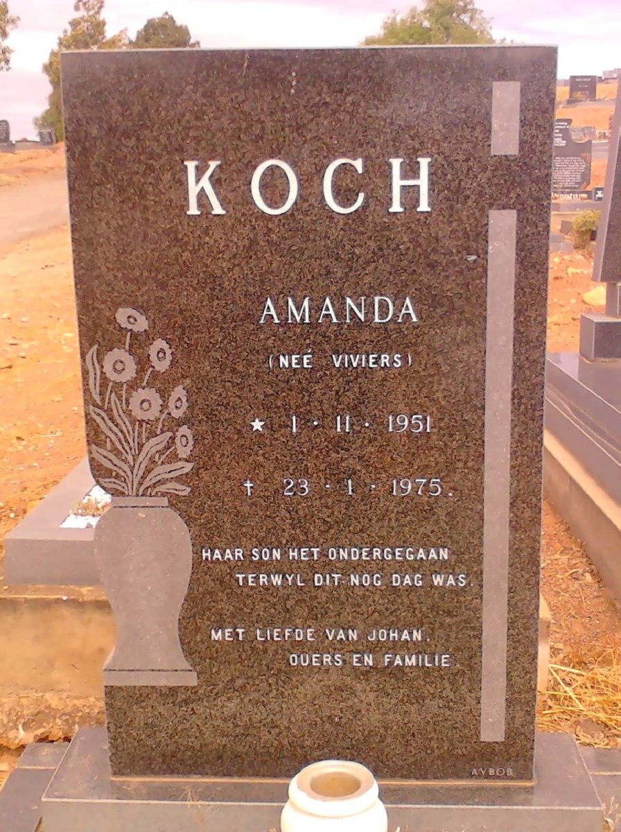 KOCH Amanda nee VIVIERS 1951-1975
