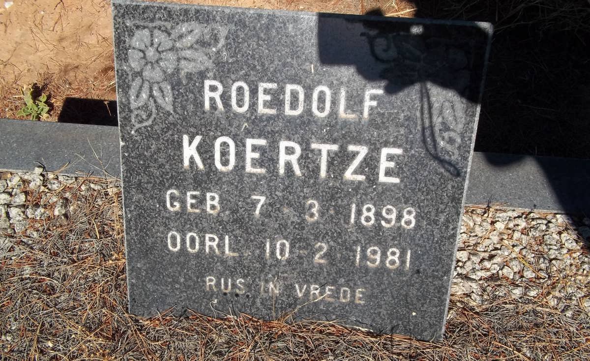 KOERTZE Roedolf 1898-1981