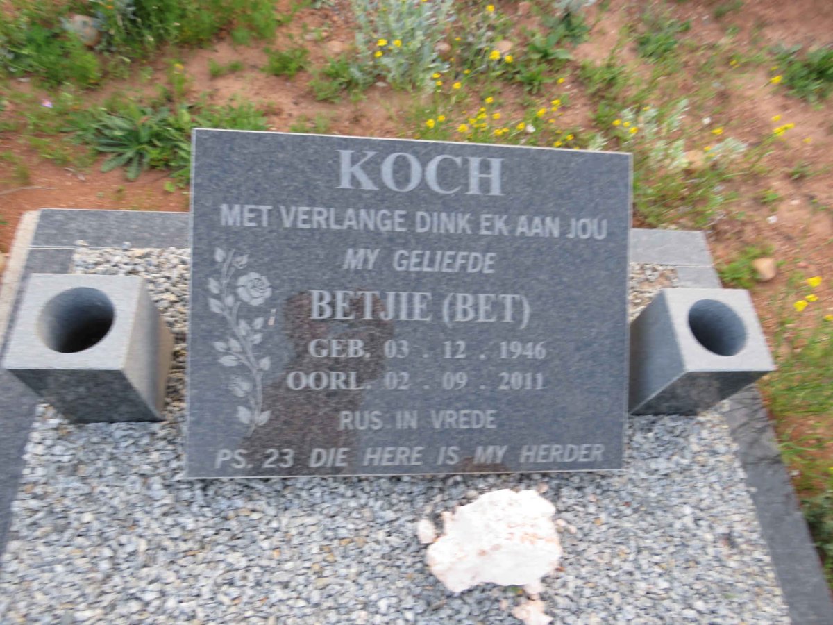 KOCH Betjie 1946-2011