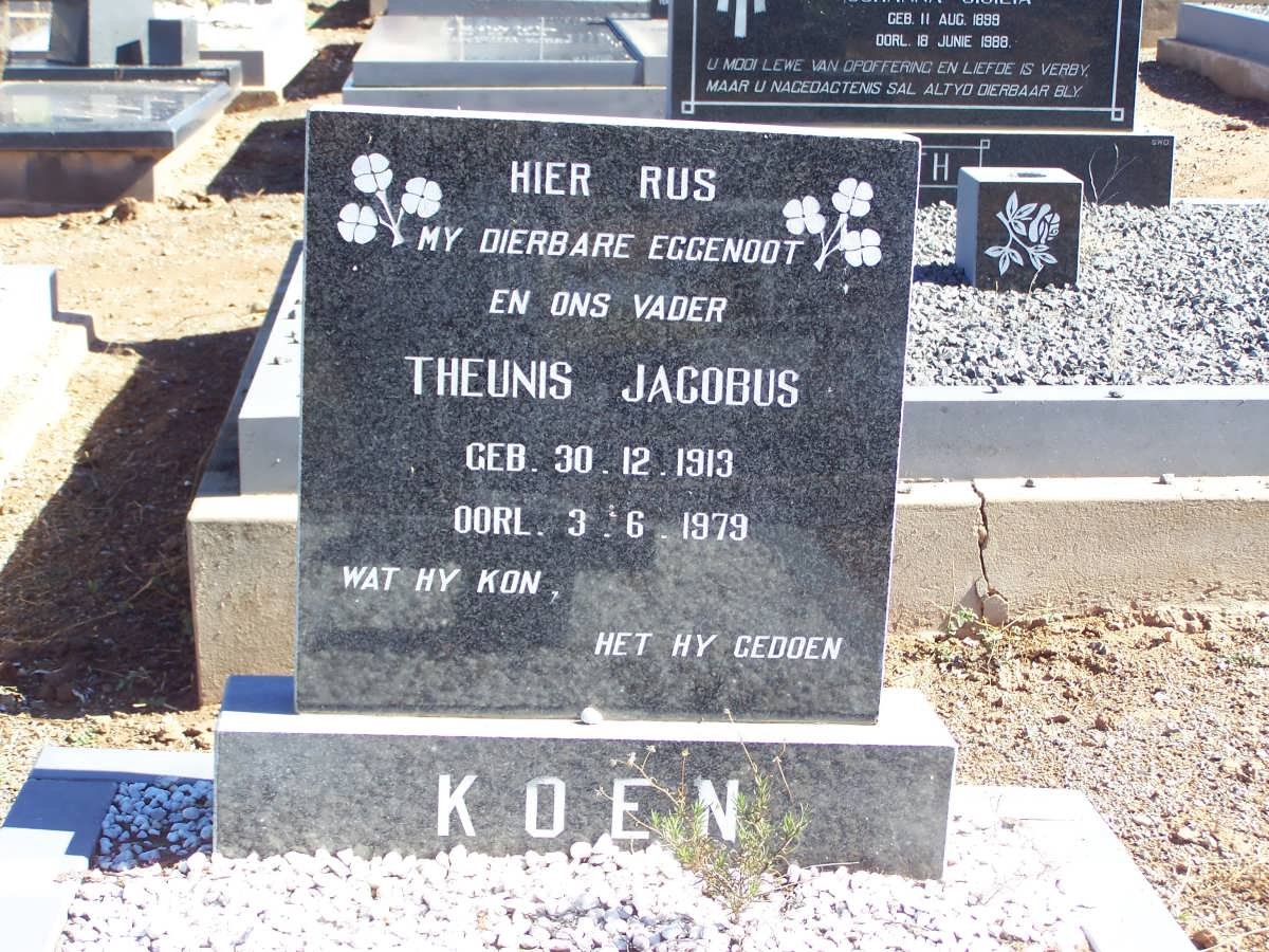 KOEN Theunis Jacobus 1913-1979