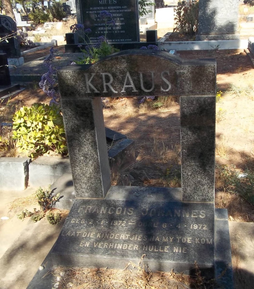 KRAUSE Francois Johannes 1972-1972